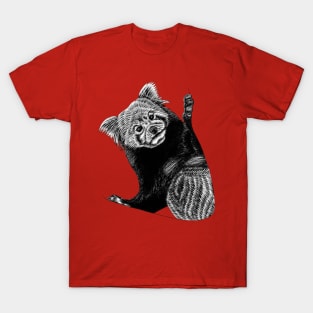 Red panda - ink illustration T-Shirt